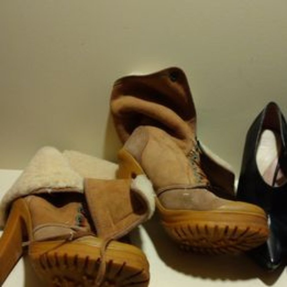 Philip Simon Kevoik Fur lined Lace-up Adjustable Sherpa boots